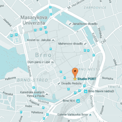 mapa BRNO - studio PORT